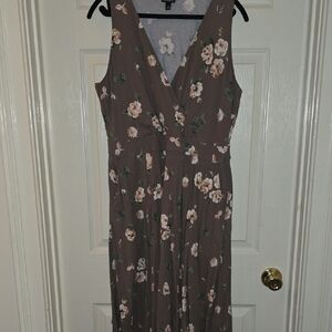 Torrid Brown Floral Maxi Dress